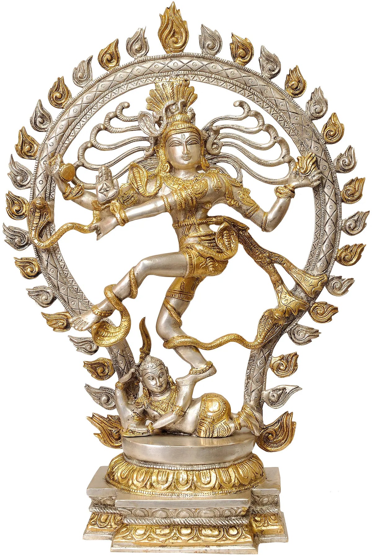 21" Nataraja In Brass | Handmade | Made In India