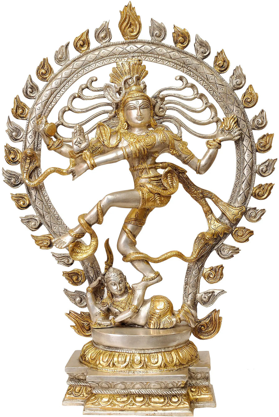 21" Nataraja Brass Statue Handmade