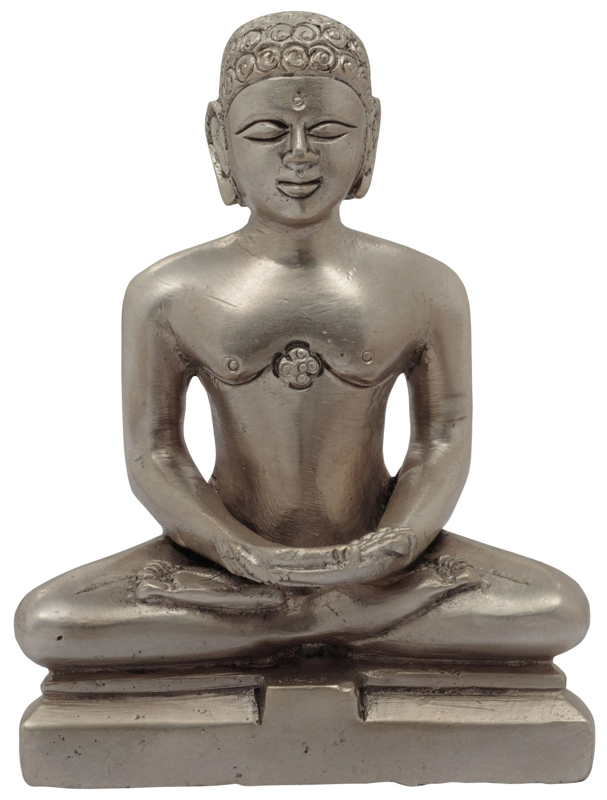 4" Jain Tirthankara Statue in Brass | Handmade | Made in India