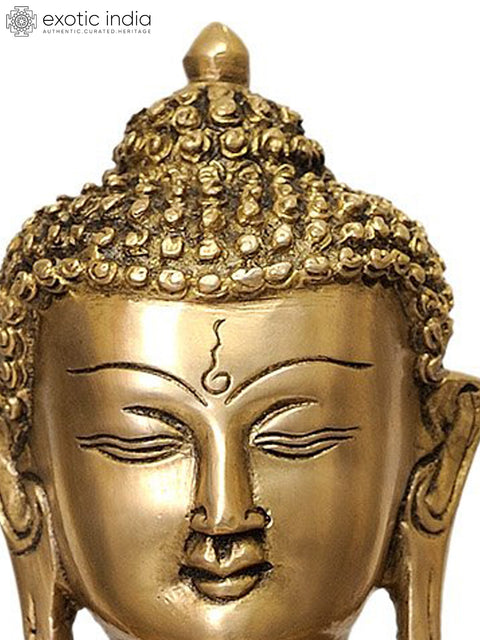 14" (Inlay Statue of Tibetan Buddhist Deity) Lapis Buddha of Healing In Brass | Handmade | Made In India