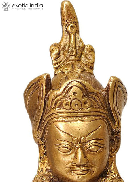 8" Buddhist Deity Padmasambhava Brass Statue - The Second Buddha | Handmade | Made in India