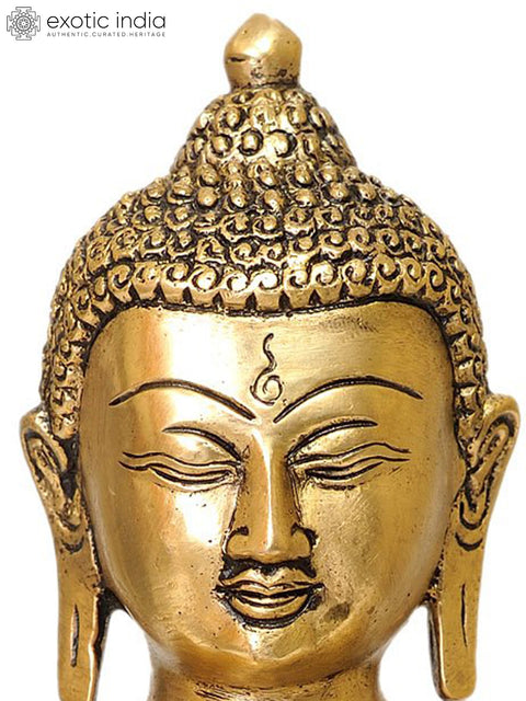 9" Buddha in The Vitarka Mudra In Brass | Handmade | Made In India