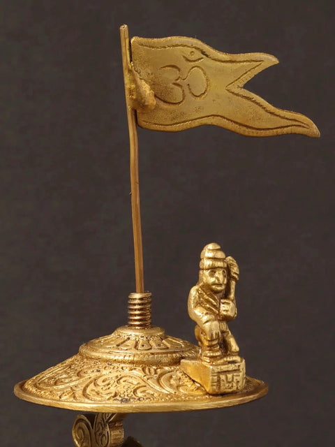 9" Brass Chariot - Krishna Drives Arjuna's Chariot | Handmade | Made in India