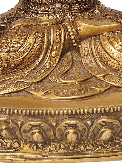 12" Tibetan Buddhist Goddess White Tara Brass Sculpture | Handmade | Made in India