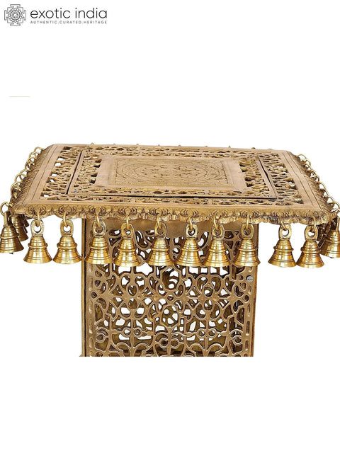 Brass Designer Pedestal (Chowki)