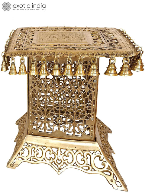 Brass Designer Pedestal (Chowki)