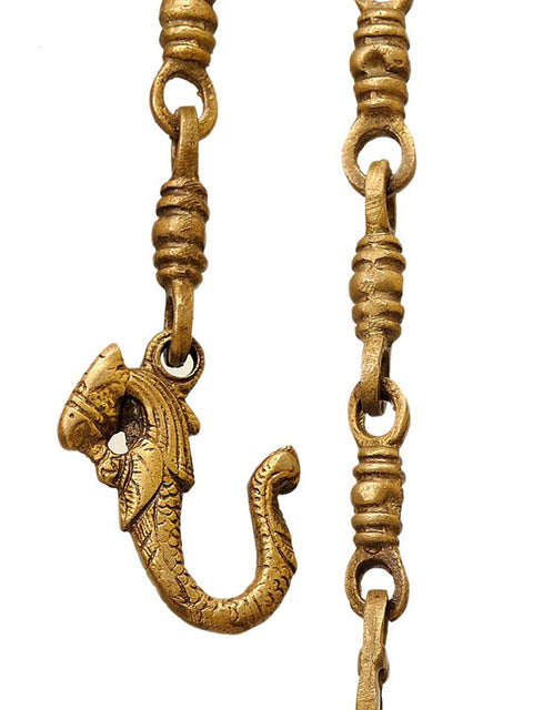 Krishna Temple Hanging Bell in Brass