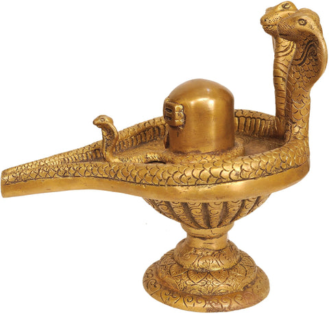 Shiva Lingam in Brass | Handmade | Made in India