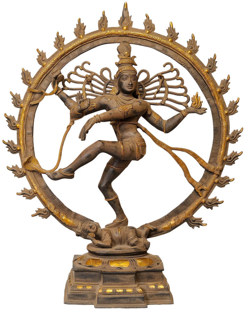 26" Nataraja Brass Statue Handmade Home Decor