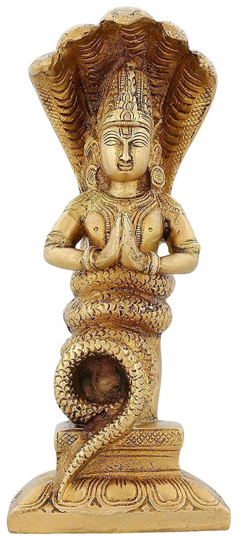 8" Patanjali Brass Statue | Handmade | Made in India