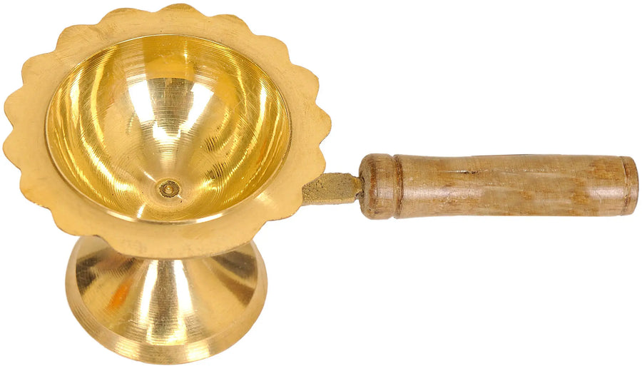 Handmade Brass Hand Held Aarti