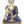11" Tibetan Buddhist Deity Lapis Buddha of Healing (Medicine Buddha) In Brass | Handmade | Made In India