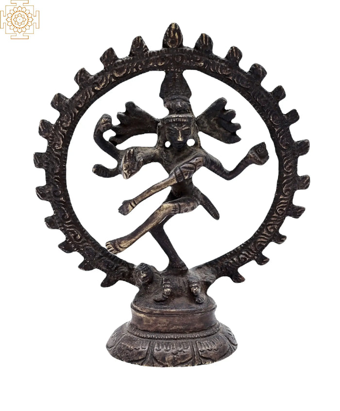 3" Nataraja Small Statue in Brass | Handmade | Made in India