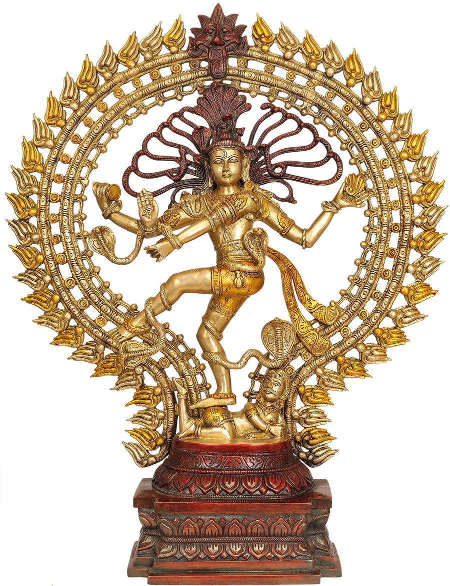 28" Large Nataraja Brass Statue Handmade