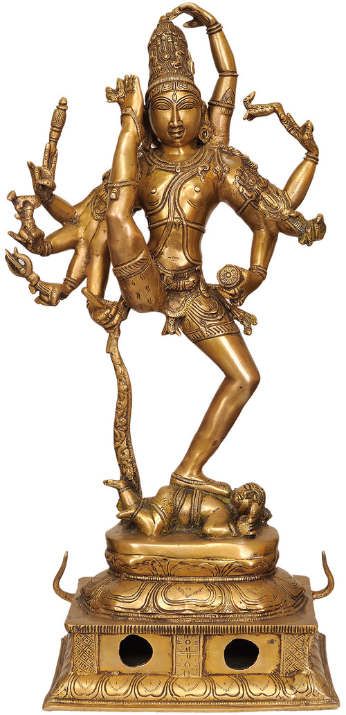 26" Urdhva Tandava Handmade Brass Statue