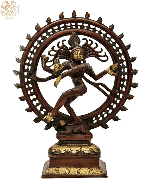 13" Nataraja Handmade Brass Statue for Home Decor