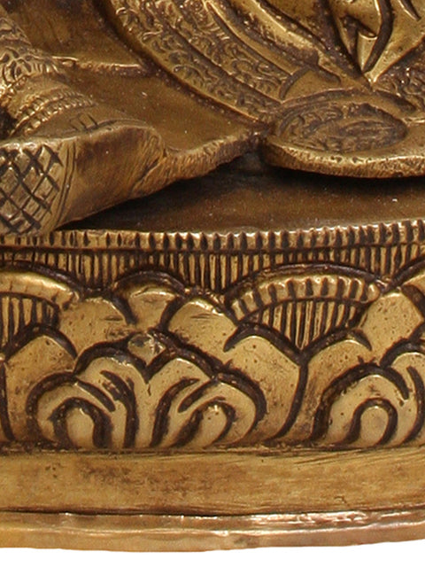 13" Guru Padmasambhava (Tibetan Buddhist Deity) In Brass | Handmade | Made In India