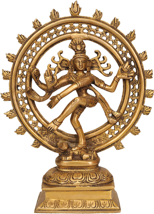 11" Nataraja Handmade Brass Sculpture