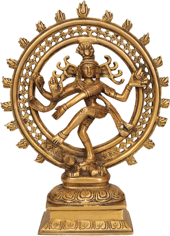 11" Nataraja Handmade Brass Sculpture