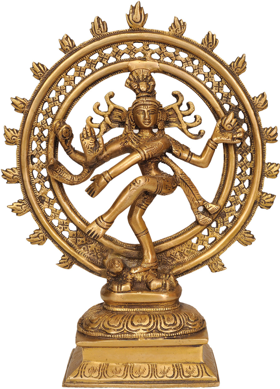11" Nataraja Handmade Brass Sculpture