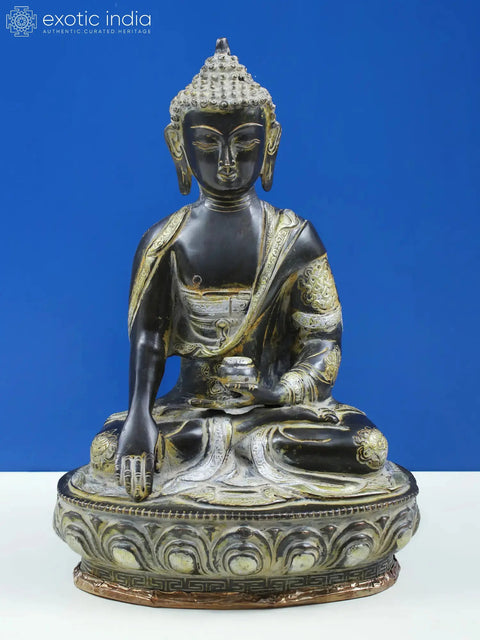 Lord Buddha in the Bhumisparsha Mudra In Brass | Handmade | Made In India