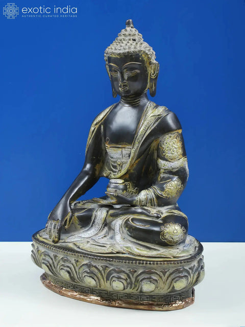 Lord Buddha in the Bhumisparsha Mudra In Brass | Handmade | Made In India