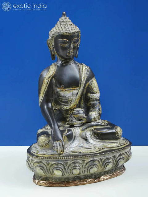 Lord Buddha in the Bhumisparsha Mudra In Brass | Handmade | Made In India