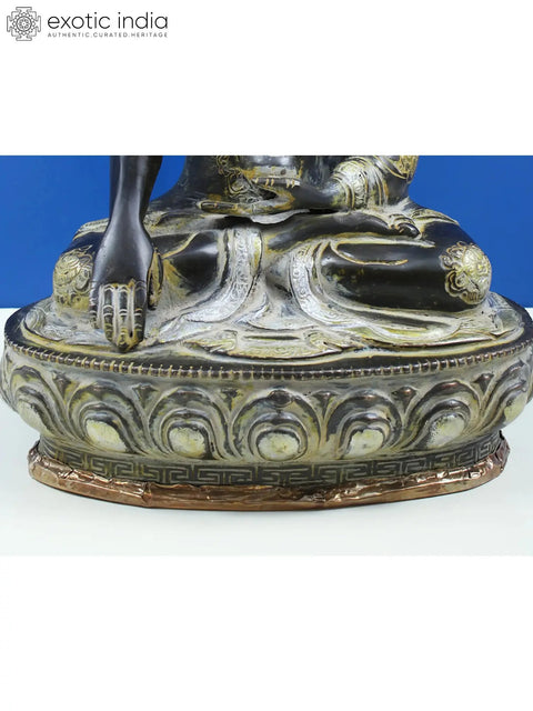 Lord Buddha in the Bhumisparsha Mudra In Brass | Handmade | Made In India