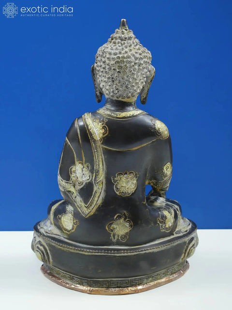 Lord Buddha in the Bhumisparsha Mudra In Brass | Handmade | Made In India