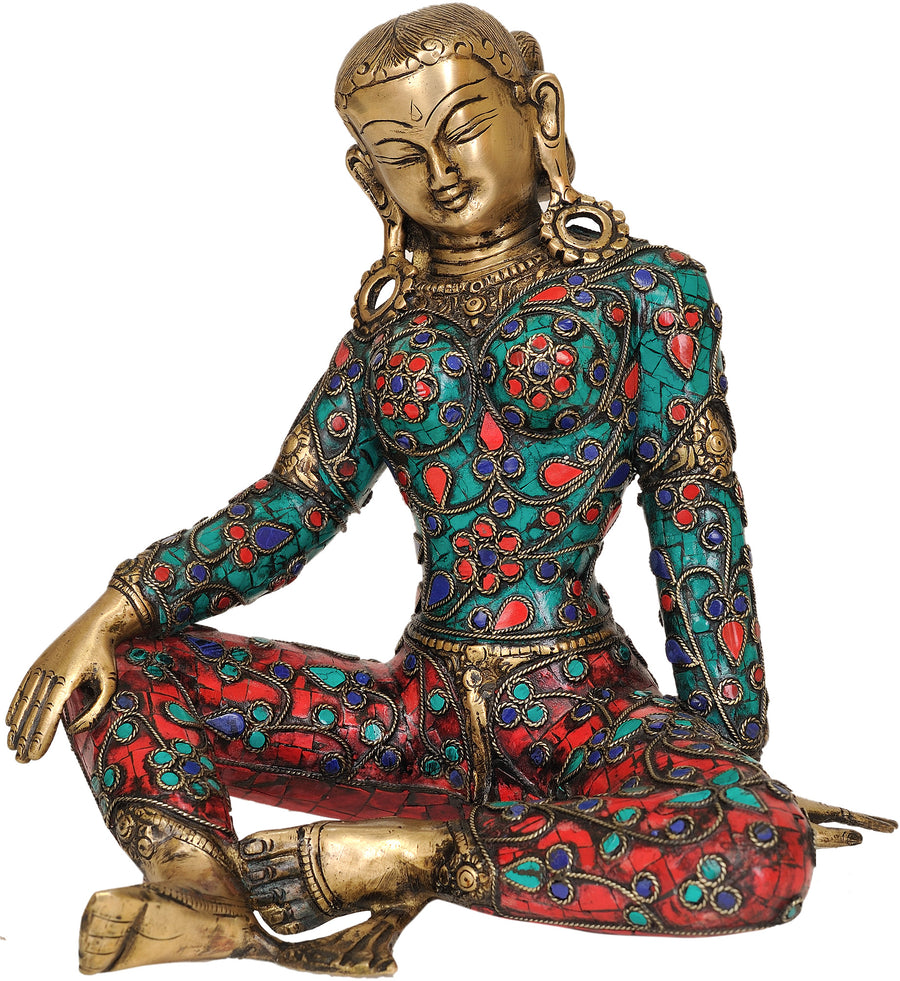 8" Brass Goddess Parvati Handmade Statue for Pooja