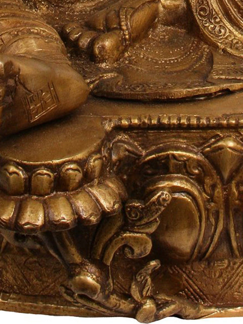 18" Green Tara (Tibetan Buddhist Deity) Brass Statue | Handmade | Made in India