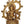 16" Six-armed Ganesha Enshrining the Cosmic Syllable AUM | Handmade Brass Idol