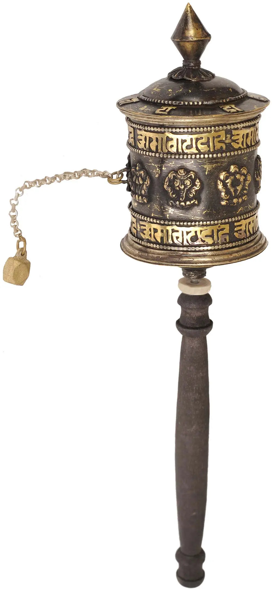 Prayer Wheel Brass Sculpture Handmade