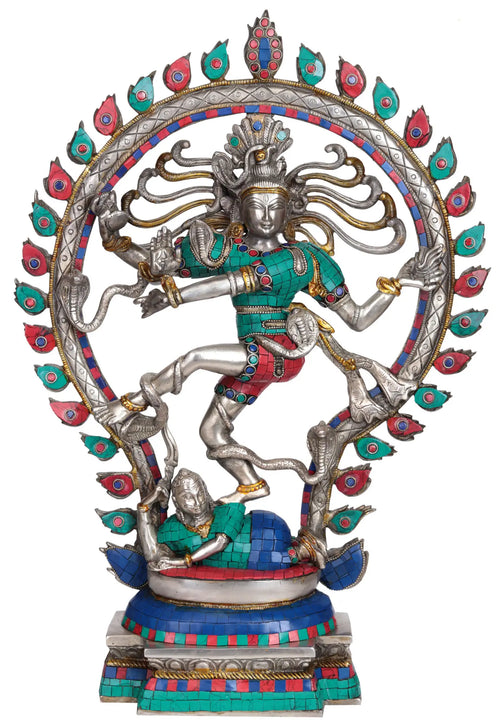 21" Nataraja Brass Statue Handmade Home Decor