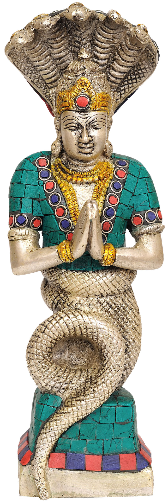 10" Patanjali Yoga Founder Handmade Brass Statue