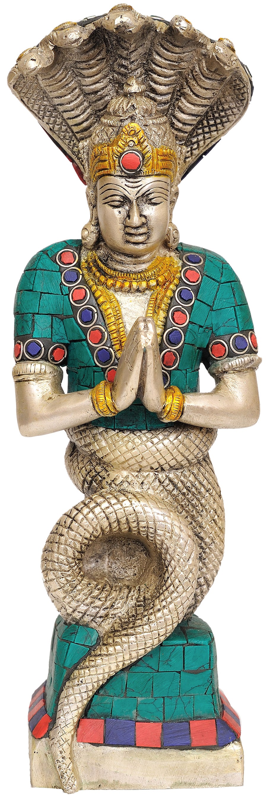 10" Patanjali Yoga Founder Handmade Brass Statue