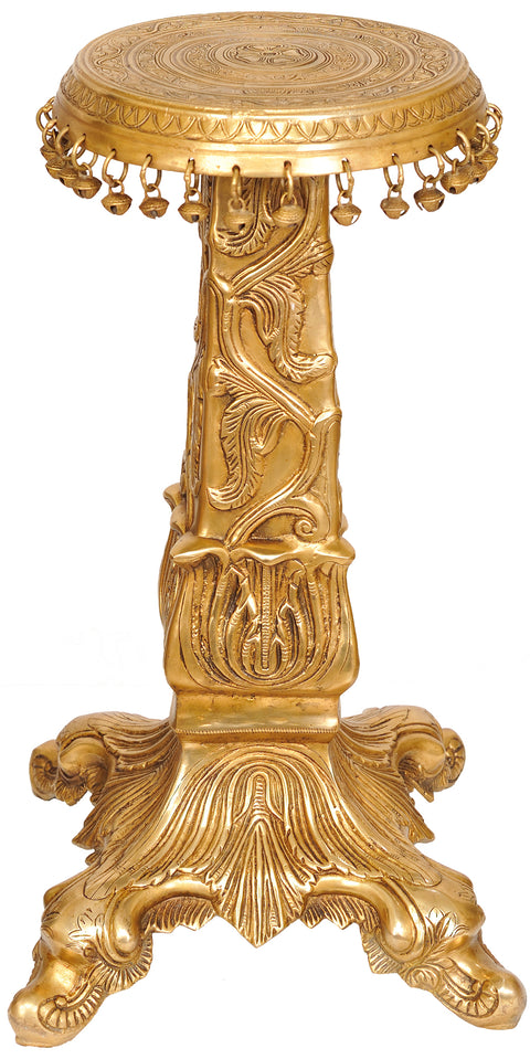 Brass Chowki with Ghungroos