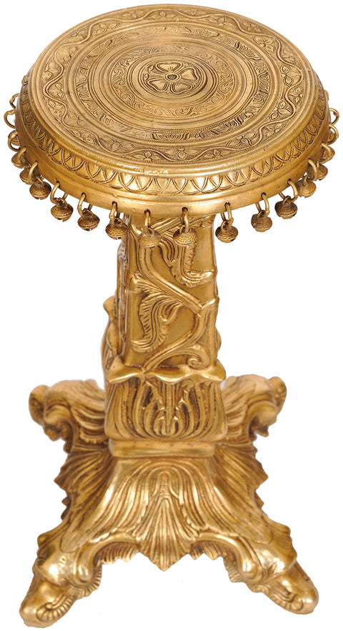 Brass Chowki with Ghungroos