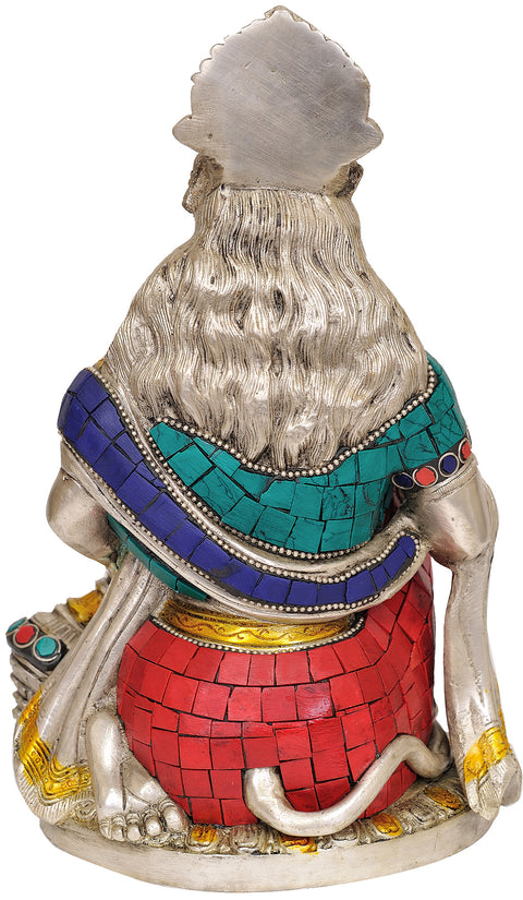 9" Lord Hanuman In Brass | Handmade | Made In India