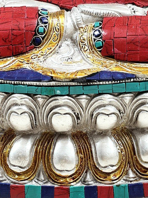 14" (Tibetan Buddhist Deity) Manjushri - Bodhisattva of Transcendent Wisdom | Brass Statue | Handmade | Made In India