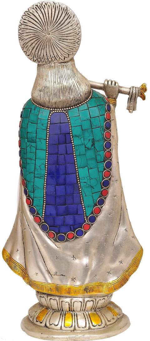 12" Murli Krishna In Brass | Handmade | Made In India