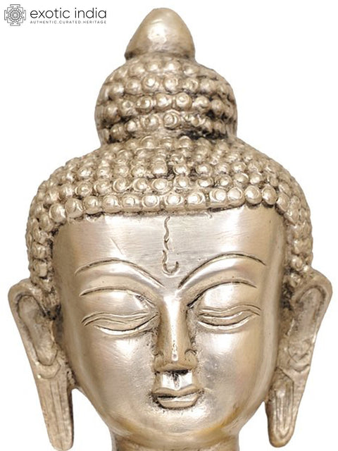 10" Blessing Buddha with Inlay Work In Brass | Handmade | Made In India
