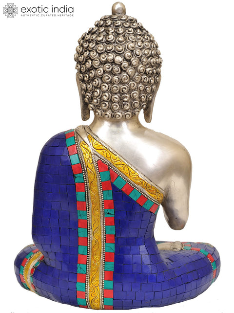 12" Blessing Buddha In Brass | Handmade | Made In India