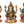 6" Lakshmi Ganesha Saraswati - Set of Three Statues in Brass | Handmade | Made In India