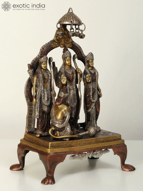 9" Rama Durbar Statue in Brass | Handmade | Made in India