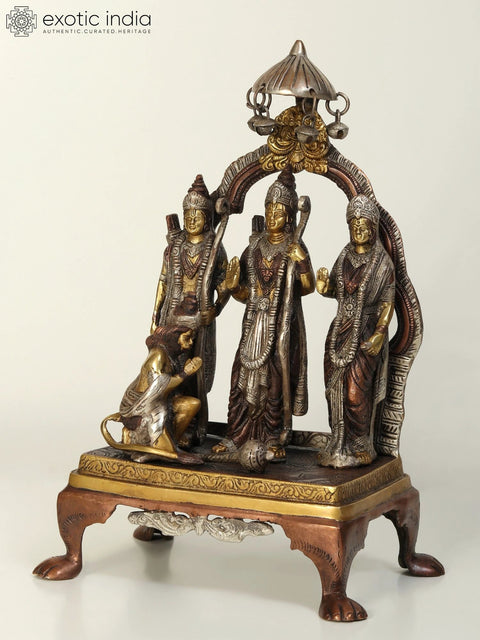 9" Rama Durbar Statue in Brass | Handmade | Made in India