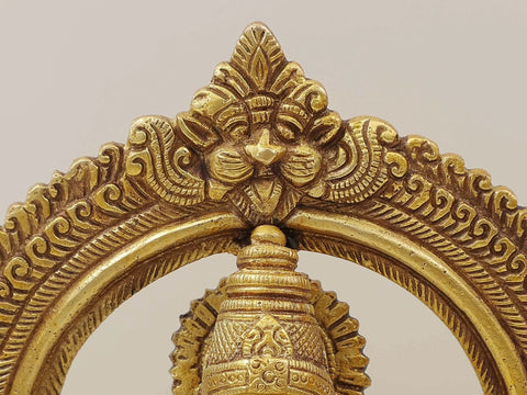 9" Brass Goddess Saraswati Statue Playing Veena