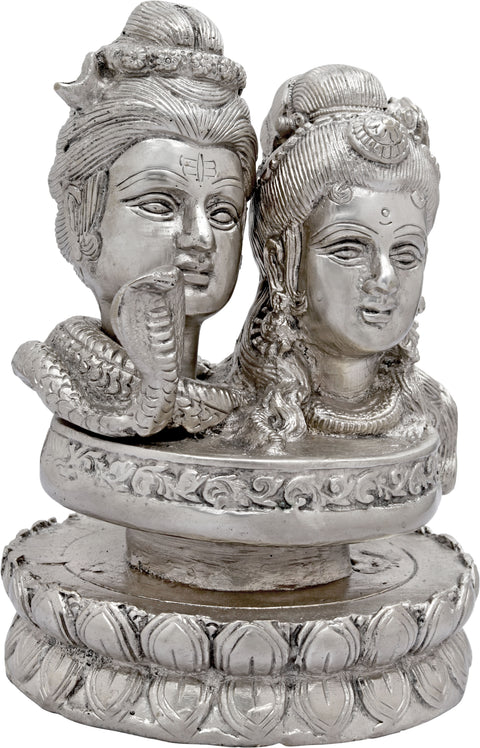 6" Shiva Parvati Linga in Brass | Handmade | Made in India