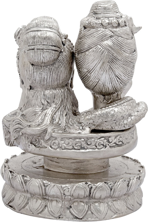 6" Shiva Parvati Linga in Brass | Handmade | Made in India