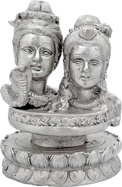 6" Shiva Parvati Linga in Brass | Handmade | Made in India